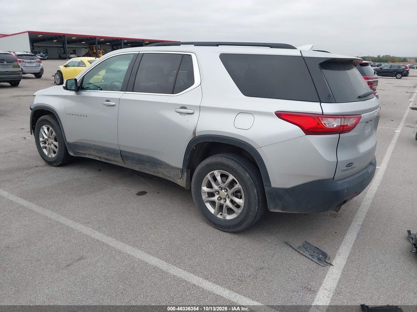 Vin: 1gnergkw3kj290633, lot: 46836613, chevrolet traverse 1lt 20193