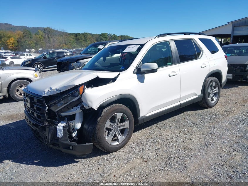 Vin: 5fnyg1h45tb015689, lot: 46836624, honda pilot ex-l 20262