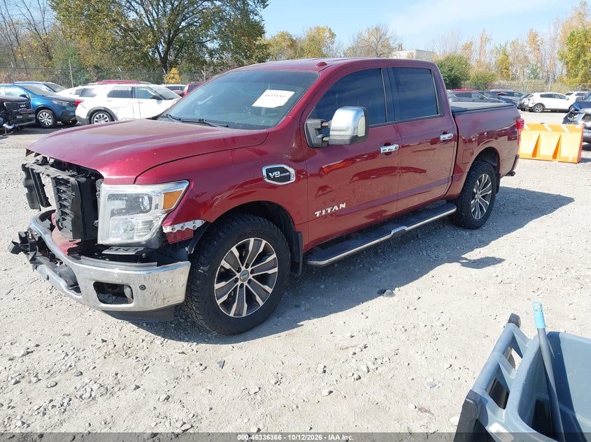 Vin: 1n6aa1e51hn561850, lot: 46836625, nissan titan sl 20172