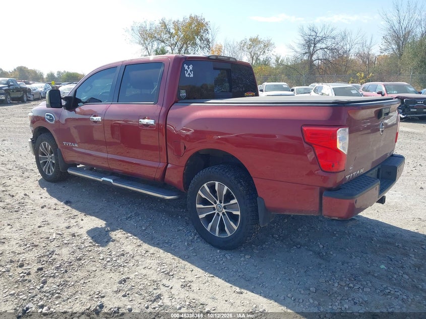 Vin: 1n6aa1e51hn561850, lot: 46836625, nissan titan sl 20173