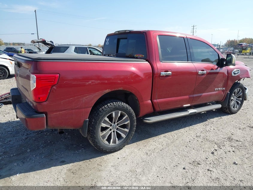 Vin: 1n6aa1e51hn561850, lot: 46836625, nissan titan sl 20174