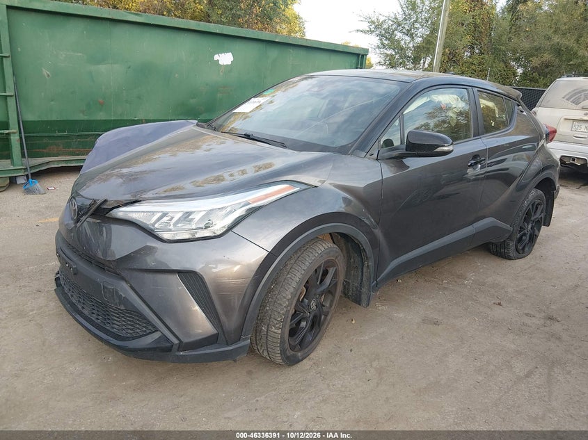 Vin: jtnkhmbx9m1106381, lot: 46836650, toyota c-hr nightshade edition 20212
