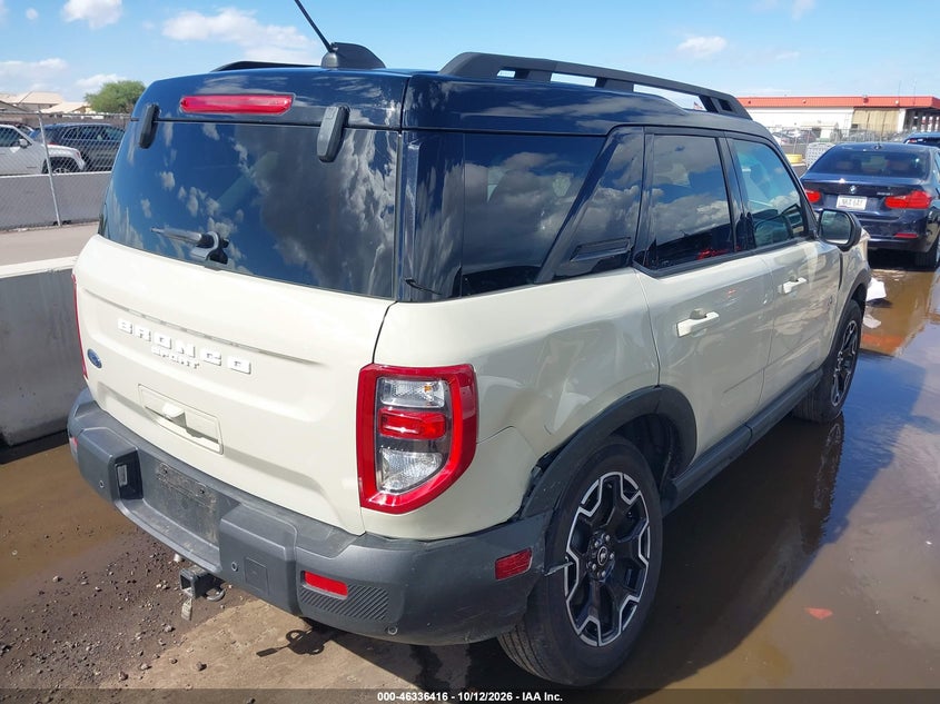 Vin: 3fmcr9cn6sre28667, lot: 46836675, ford bronco sport outer banks 20254