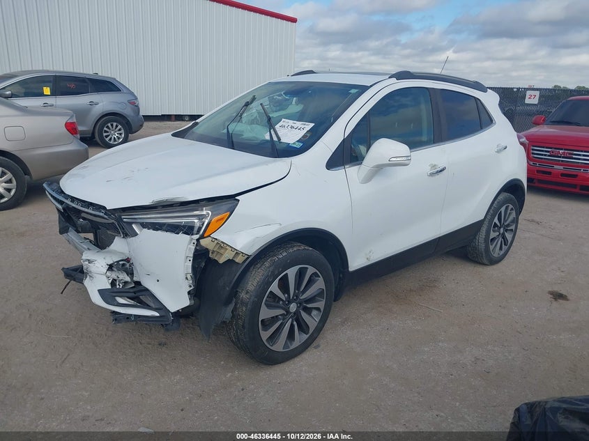 Vin: kl4cjcsbxjb537632, lot: 46836704, buick encore essence 20182