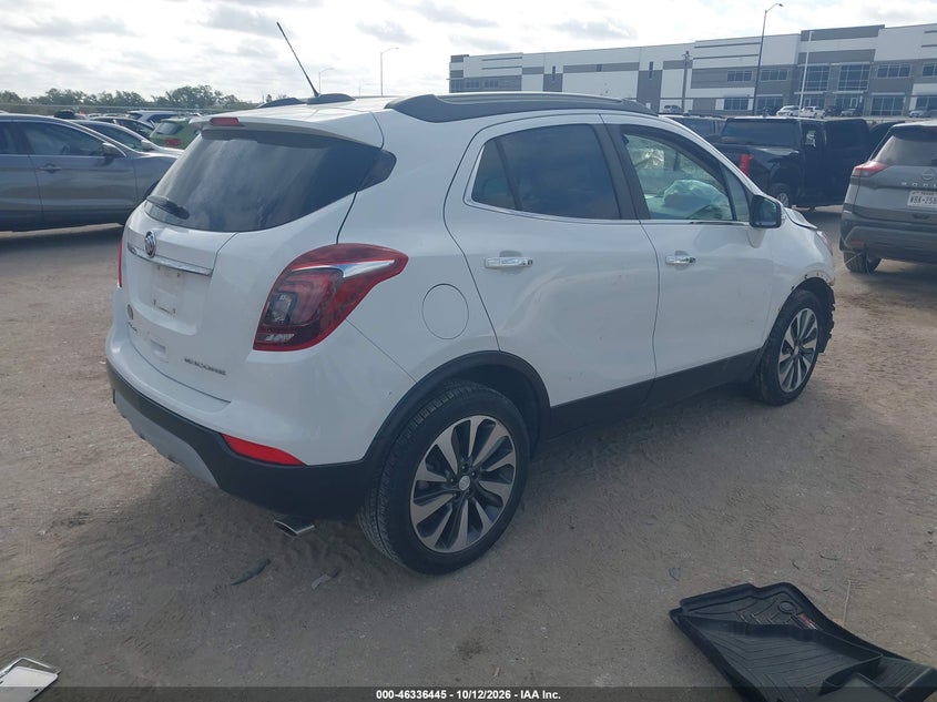 Vin: kl4cjcsbxjb537632, lot: 46836704, buick encore essence 20184