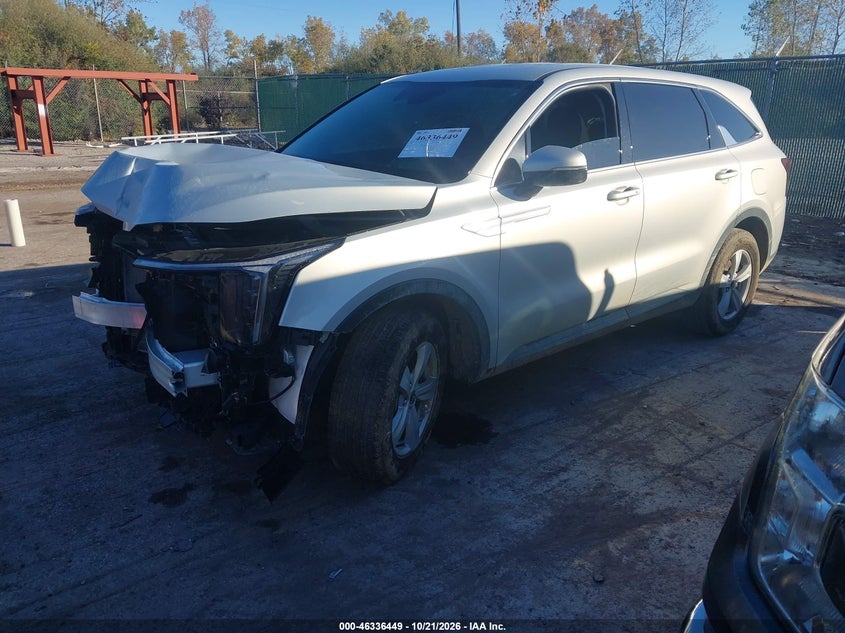 Vin: 5xyrg4jc6tg453430, lot: 46836708, kia sorento lx 20262