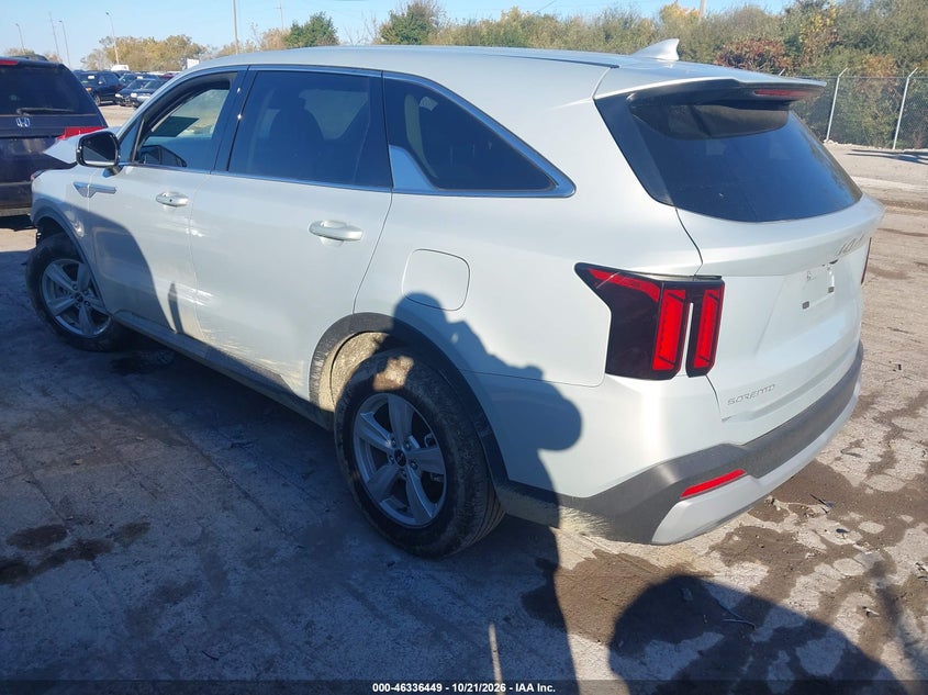 Vin: 5xyrg4jc6tg453430, lot: 46836708, kia sorento lx 20263
