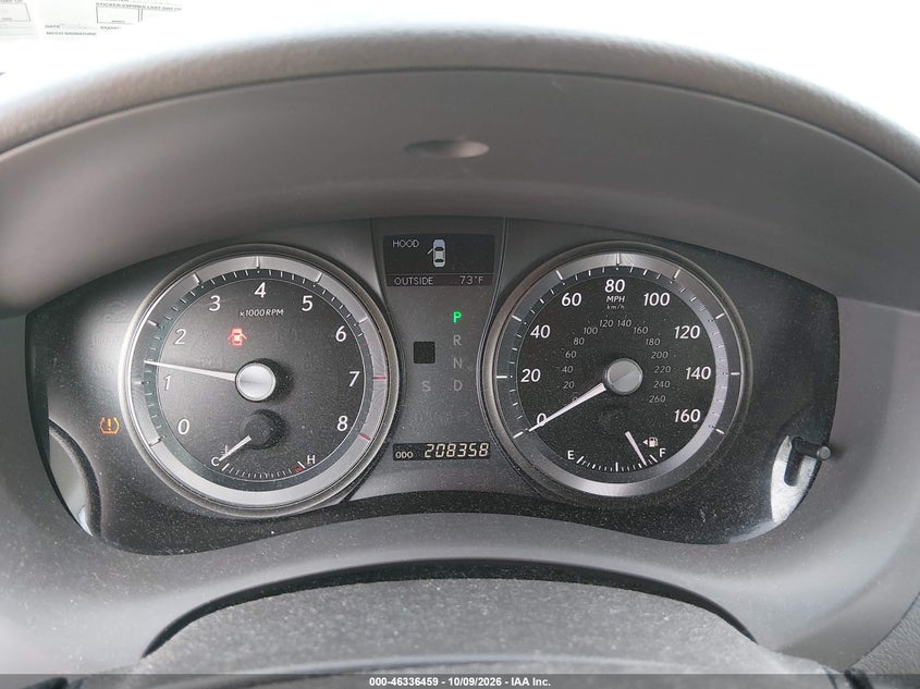LEXUS ES 350 2008 VIN JTHBJ46G582207726