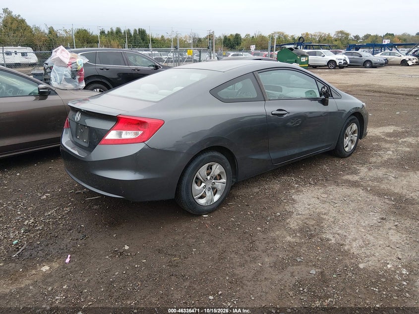 Vin: 2hgfg3b50dh515793, lot: 46836730, honda civic lx 20134