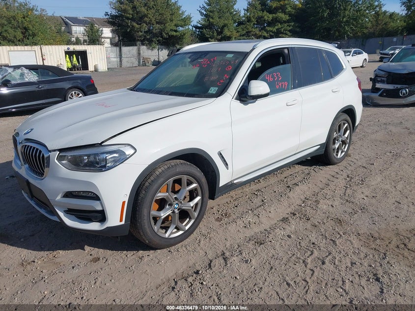 Vin: 5uxty5c06l9d66657, lot: 46836738, bmw x3 xdrive30i 20202
