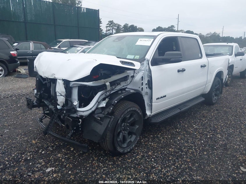 Vin: 1c6srfft1tn339321, lot: 46836784, ram 1500 big horn  4x4 5'7 box 20262
