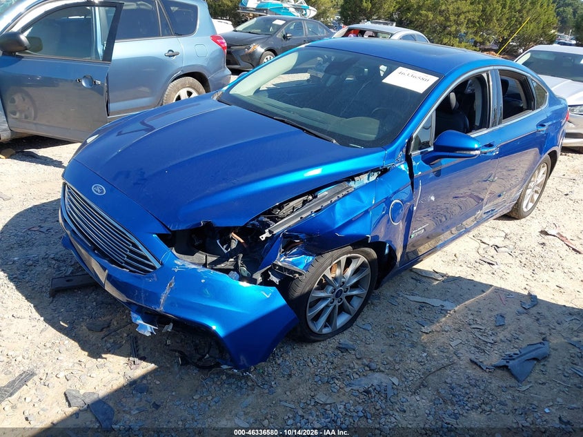 2017 Ford Fusion Energi Se, Удар спереди, IAAI, VIN 3FA6P0PU1HR160825 — фото 2