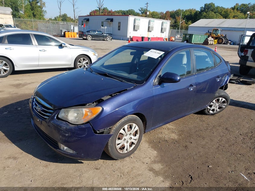 2010 Hyundai Elantra Gls, Левый зад, IAAI, VIN KMHDU4AD5AU980619 — фото 2