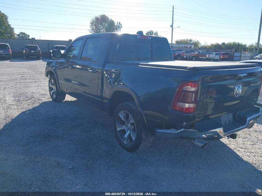 Vin: 1c6srfjt1mn739498, lot: 46836988, ram 1500 laramie  4x4 5'7 box 20213