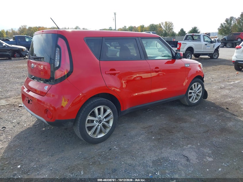 Vin: kndjp3a56k7691007, lot: 46837020, kia soul + 20194