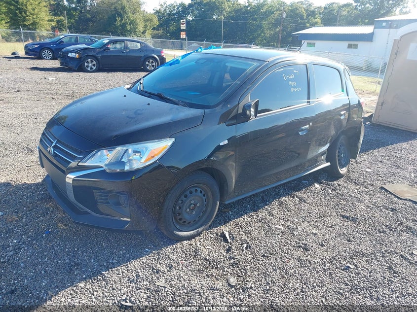 2023 Mitsubishi Mirage Es, Rear, IAAI, VIN ML32AUHJ1PH007046 — photo 2