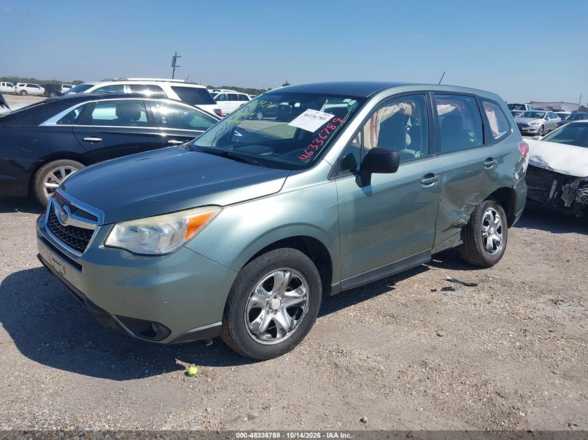 2014 Subaru Forester 2.5I, Левый бок, IAAI, VIN JF2SJAAC4EH447865 — фото 2