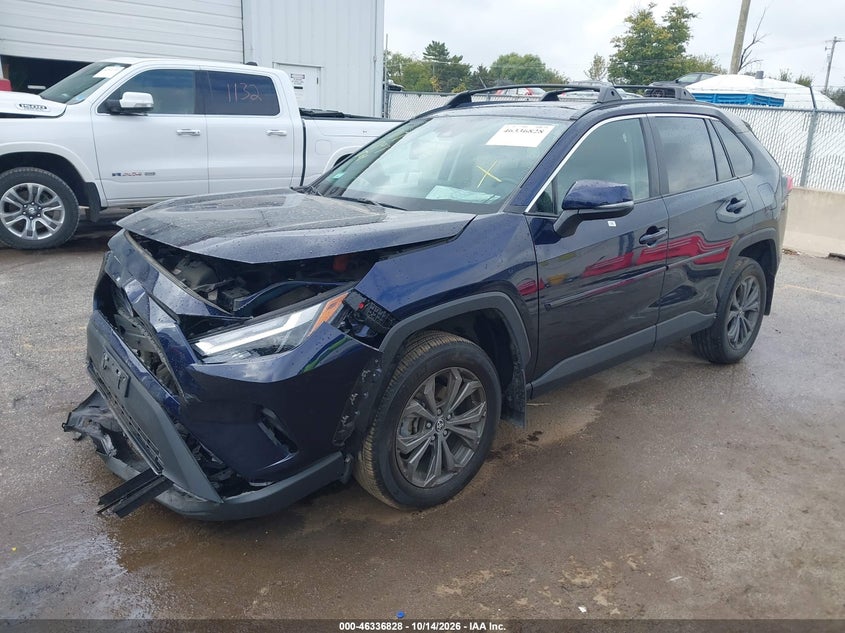 Vin: 4t3b6rfv7nu093617, lot: 46837087, toyota rav4 hybrid xle premium 20222