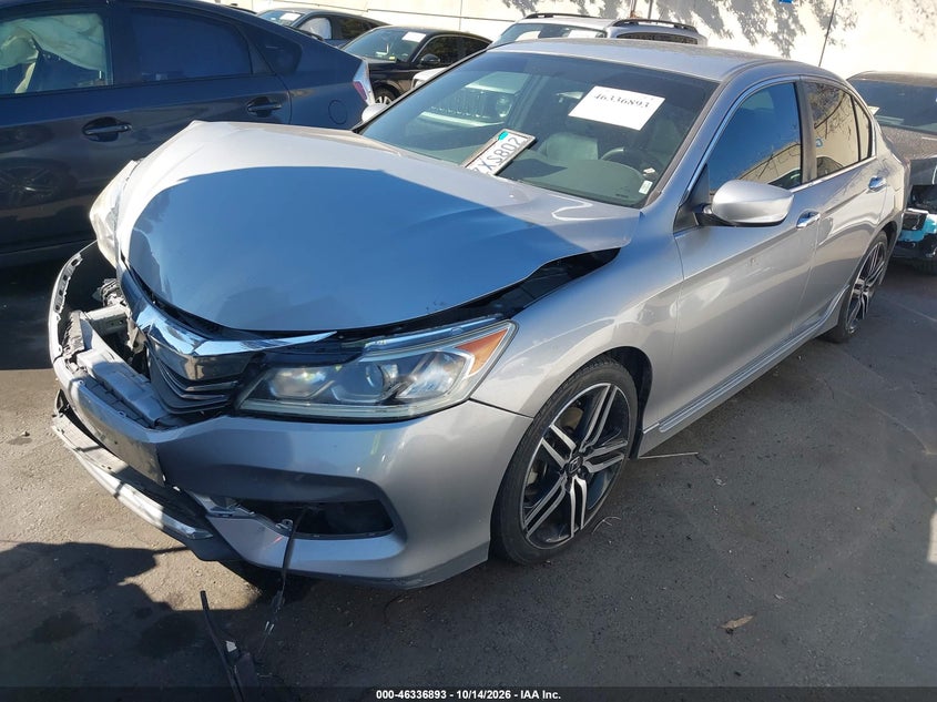Vin: 1hgcr2f11ha277486, lot: 46837152, honda accord sport se 20172