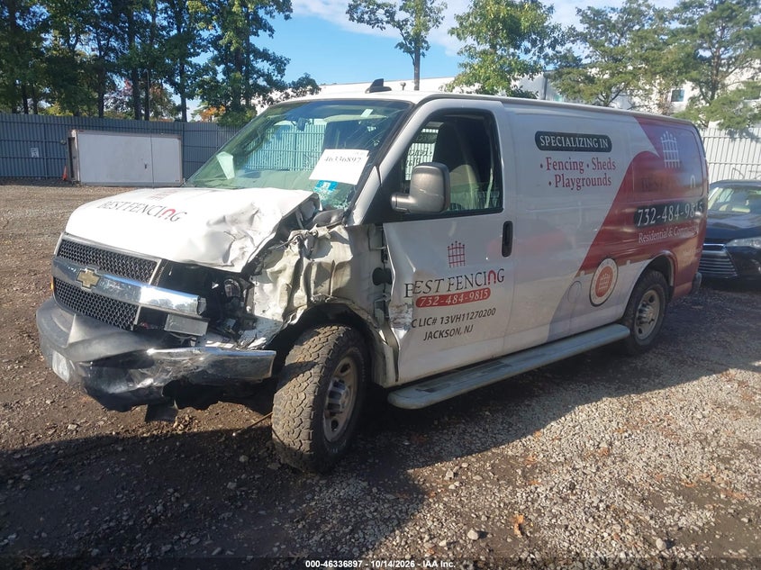 Vin: 1gcwgafg1k1277978, lot: 46837156, chevrolet express 2500 work van 20192
