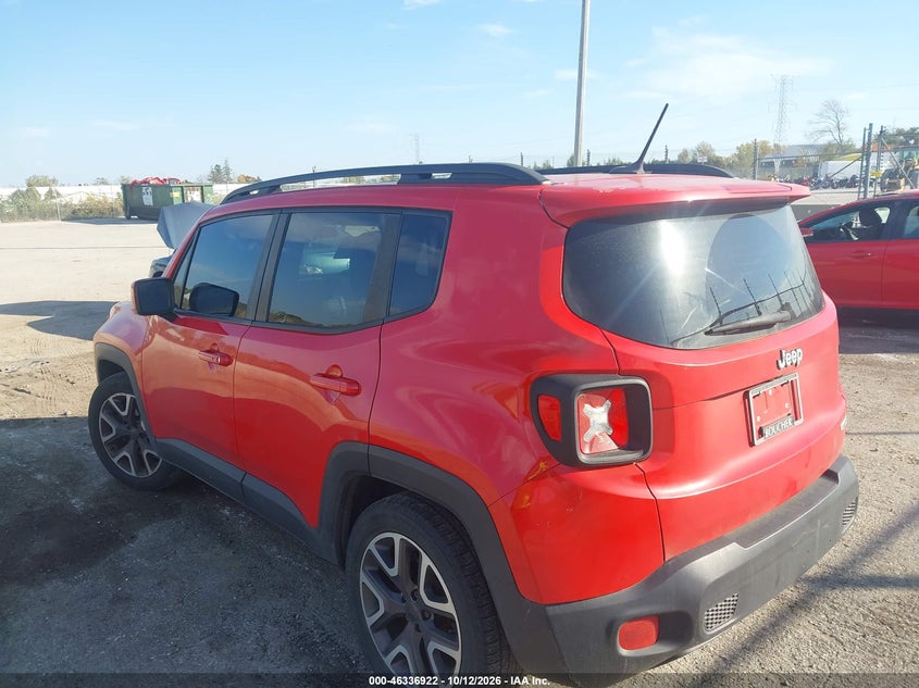 Vin: zaccjabt6fpc29681, lot: 46837181, jeep renegade latitude 20153