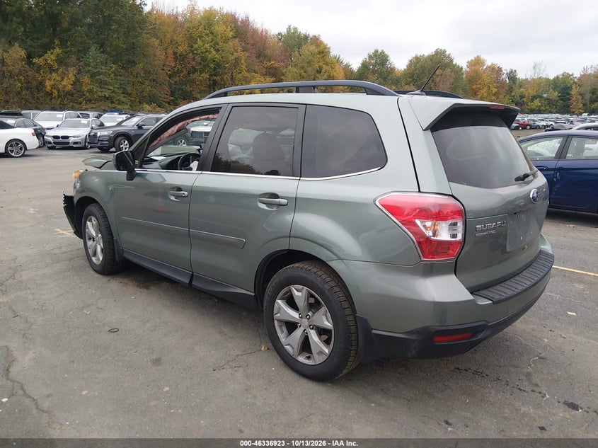 Vin: jf2sjakc6fh833963, lot: 46837182, subaru forester 2.5i limited 20153