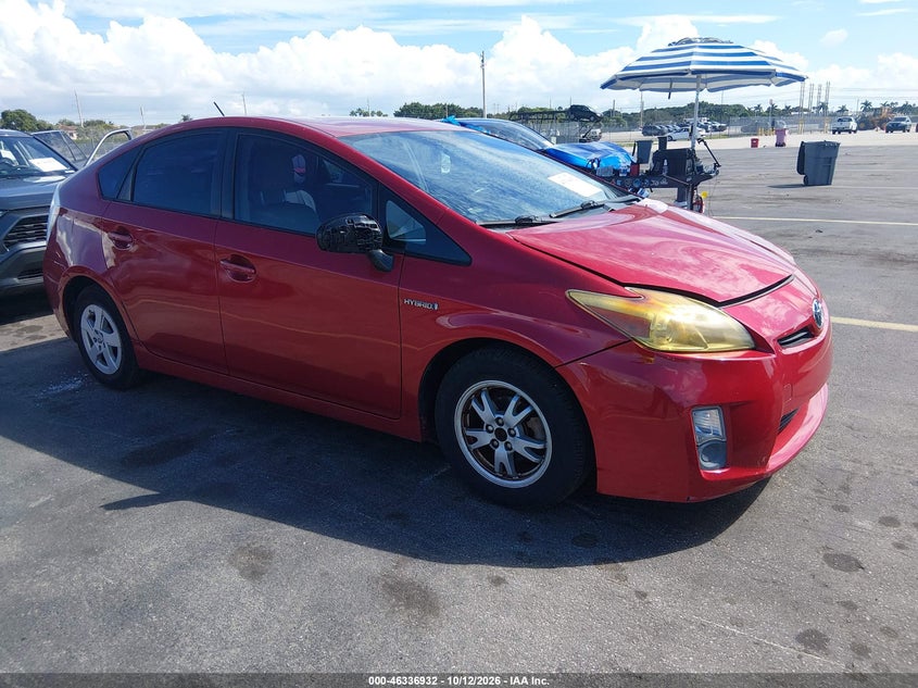 Vin: jtdkn3du4b0299973, lot: 46837191, toyota prius four 20111