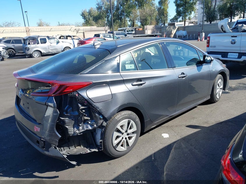 Vin: jtdkarfp5j3086212, lot: 46837245, toyota prius prime plus 20184