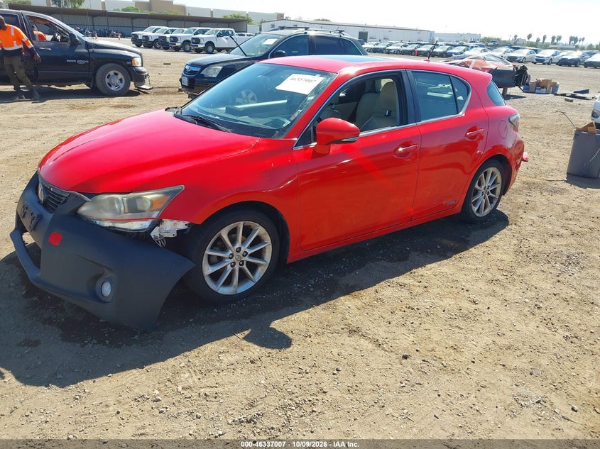 Vin: jthkd5bh4d2136413, lot: 46837266, lexus ct 200h 20132