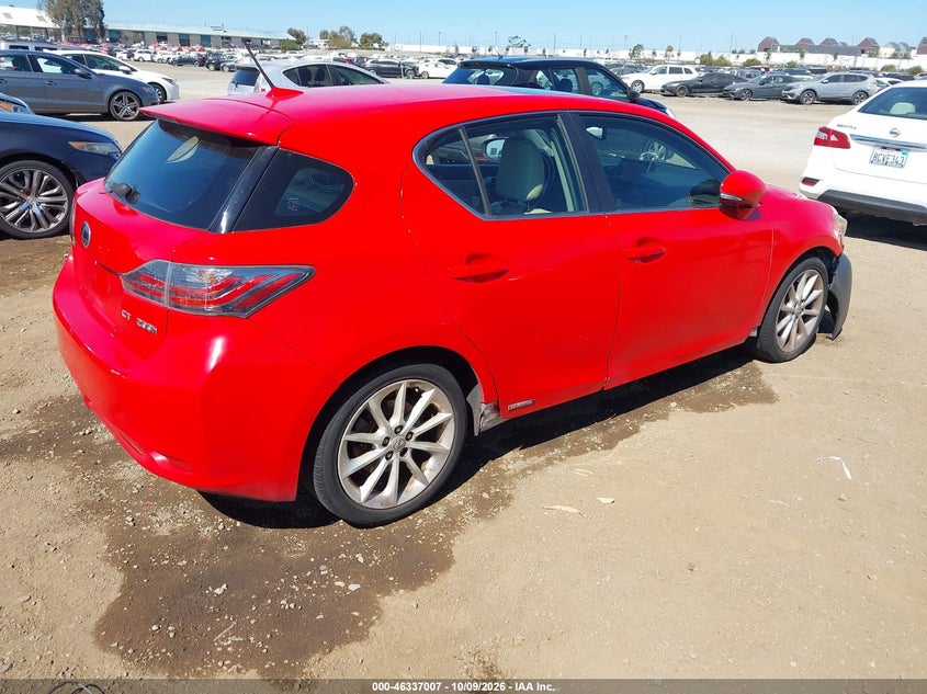 Vin: jthkd5bh4d2136413, lot: 46837266, lexus ct 200h 20134