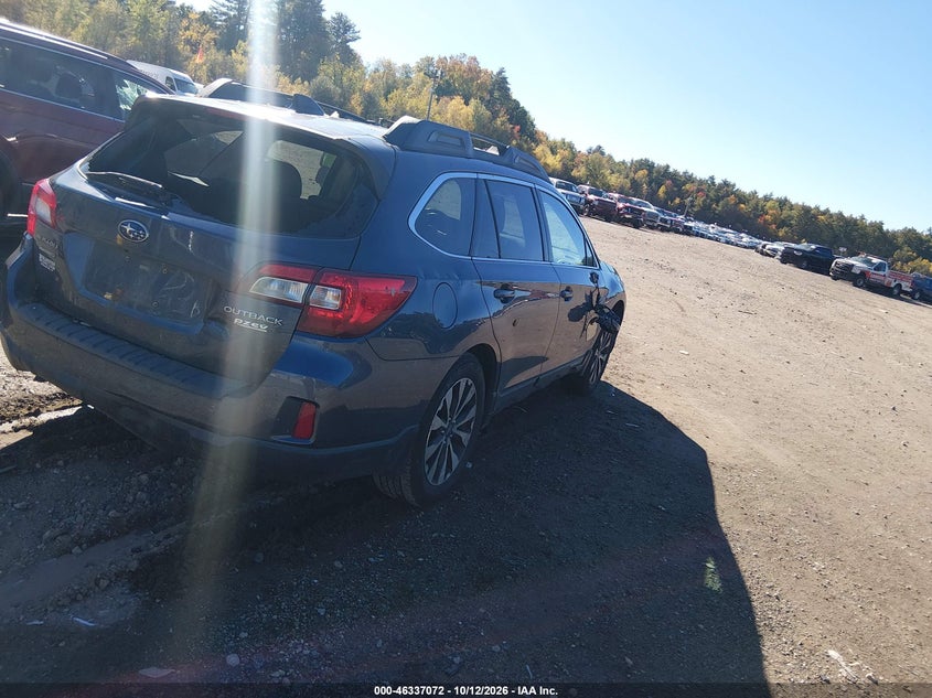 Vin: 4s4bsanc6g3288106, lot: 46837331, subaru outback 2.5i limited 20164