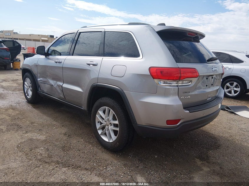Vin: 1c4rjfag9jc295991, lot: 46837344, jeep grand cherokee laredo e 4x4 20183