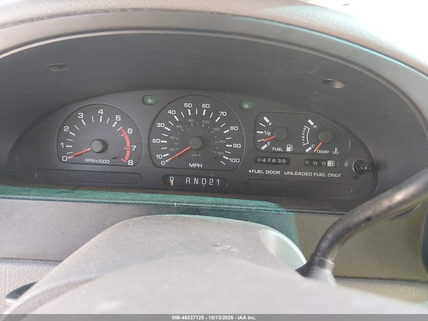MERCURY VILLAGER 1996 VIN 4M2DV11W3TDJ06459