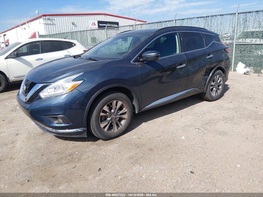 Vin: 5n1az2mhxhn157616, lot: 46837482, nissan murano sv 20172