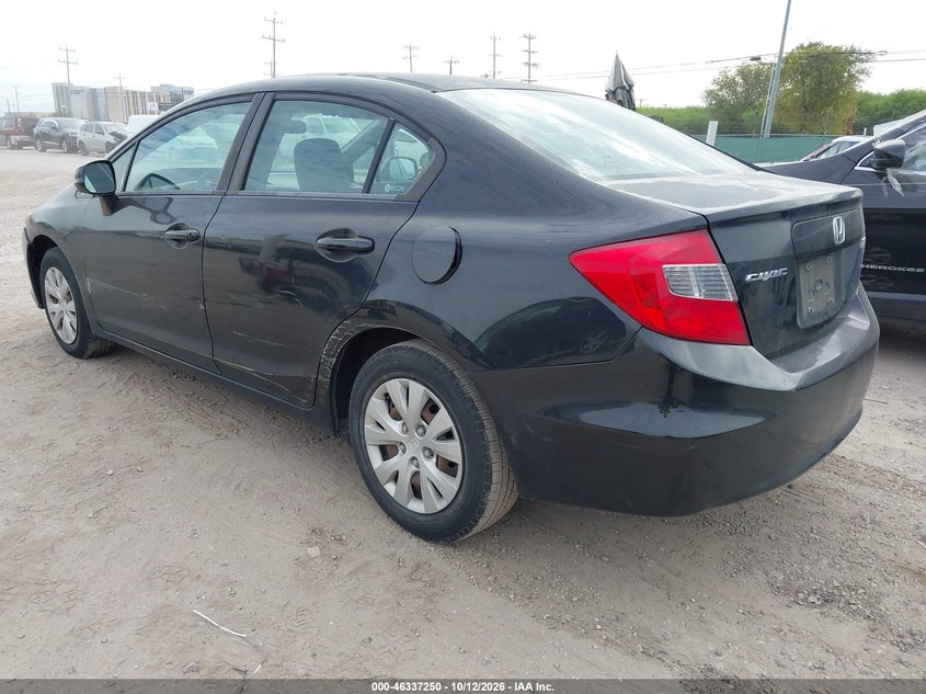 Vin: 2hgfb2f50ch590091, lot: 46837509, honda civic lx 20123