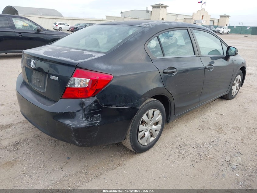 Vin: 2hgfb2f50ch590091, lot: 46837509, honda civic lx 20124