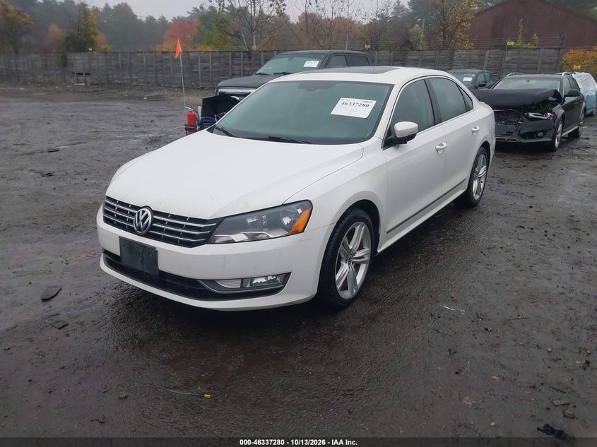 Vin: 1vwcn7a36dc030699, lot: 46837539, volkswagen passat 2.0l tdi sel premium 20132