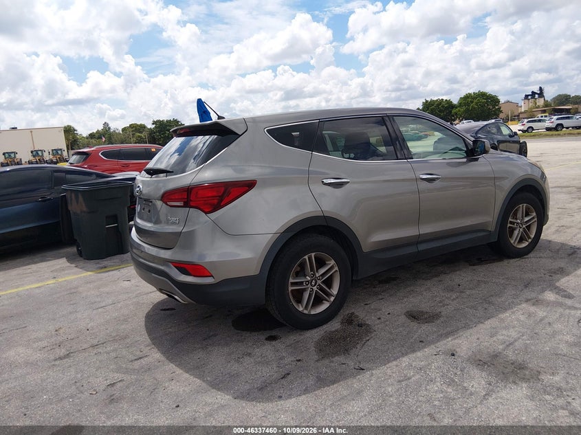 Vin: 5nmztdlb7jh073662, lot: 46837719, hyundai santa fe sport 2.4l 20184