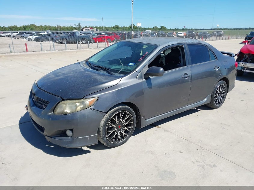 Vin: 2t1bu4ee6ac343122, lot: 46837733, toyota corolla s 20102