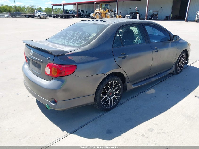 Vin: 2t1bu4ee6ac343122, lot: 46837733, toyota corolla s 20104