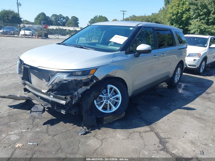 Vin: kndnb4h36p6252848, lot: 46837738, kia carnival mpv lx seat package 20232