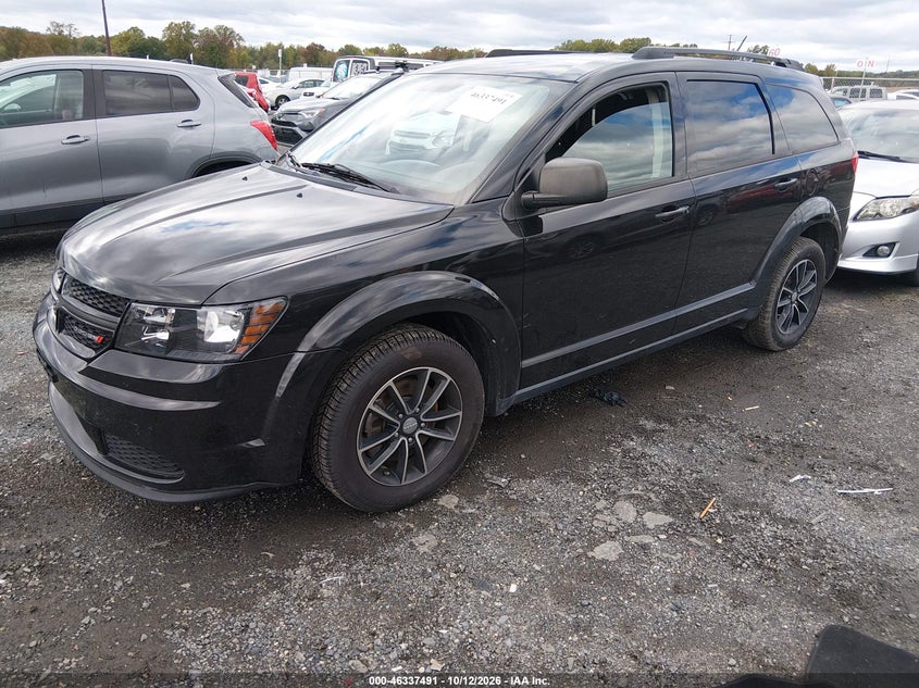 Vin: 3c4pdcab8ht708323, lot: 46837750, dodge journey se 20172