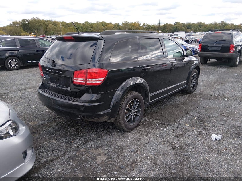 Vin: 3c4pdcab8ht708323, lot: 46837750, dodge journey se 20174