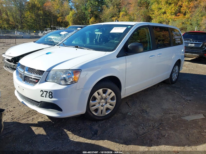 Vin: 2c4rdgbg7jr363370, lot: 46837756, dodge grand caravan se 20182