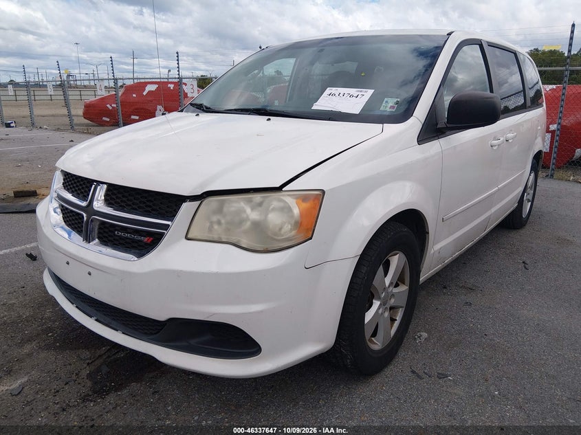 Vin: 2c4rdgbg9dr542918, lot: 46837906, dodge grand caravan se 20132