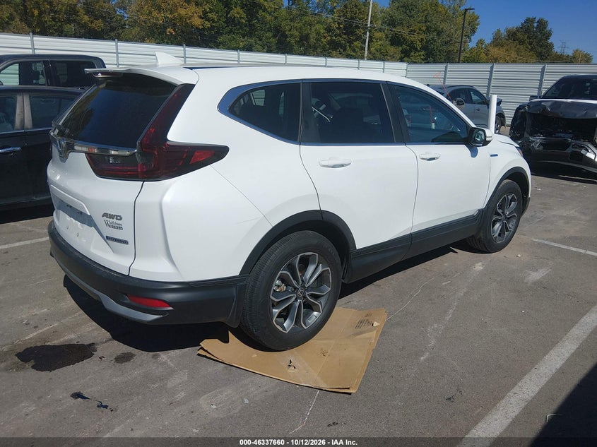 Vin: 7fart6h89me024286, lot: 46837920, honda cr-v hybrid ex-l 20214