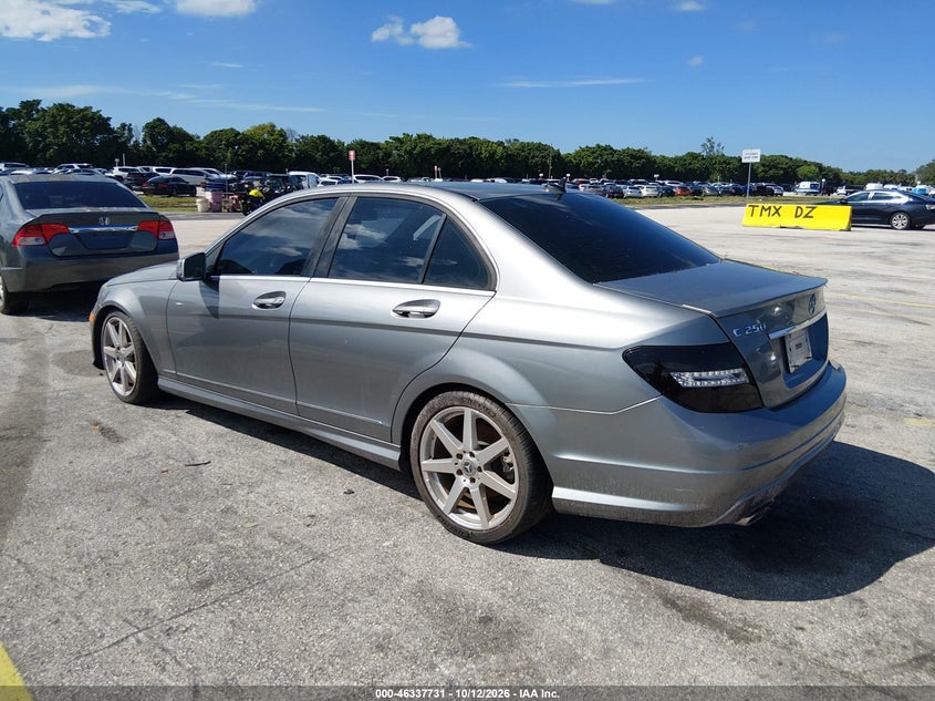 Vin: wddgf4hb9cr222939, lot: 46837990, mercedes-benz c 250 sport 20123