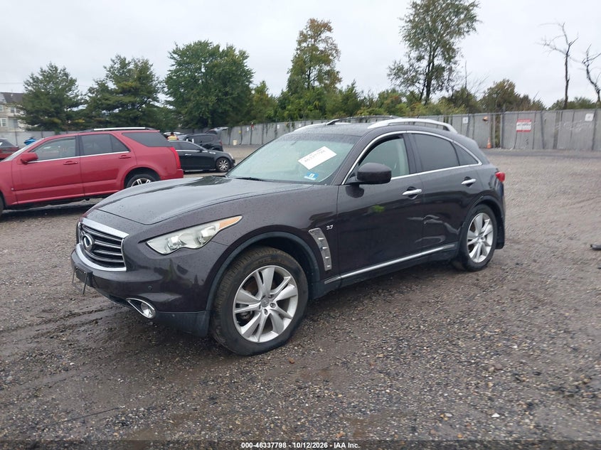 Vin: jn8cs1mw0fm483684, lot: 46838057, infiniti qx70 20152