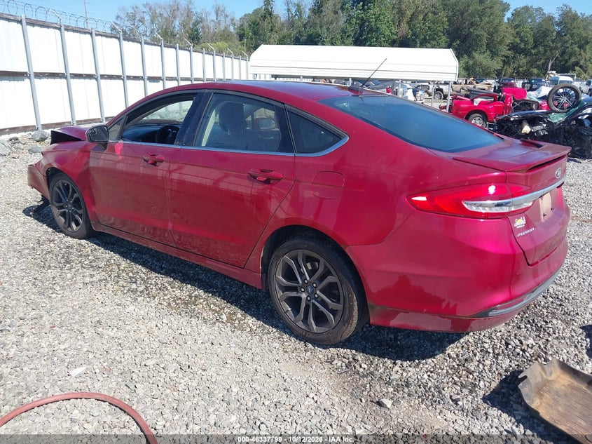 Vin: 3fa6p0g72jr255295, lot: 46838058, ford fusion s 20183