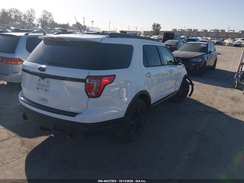 Vin: 1fm5k7d82jga04015, lot: 46838062, ford explorer xlt 20184